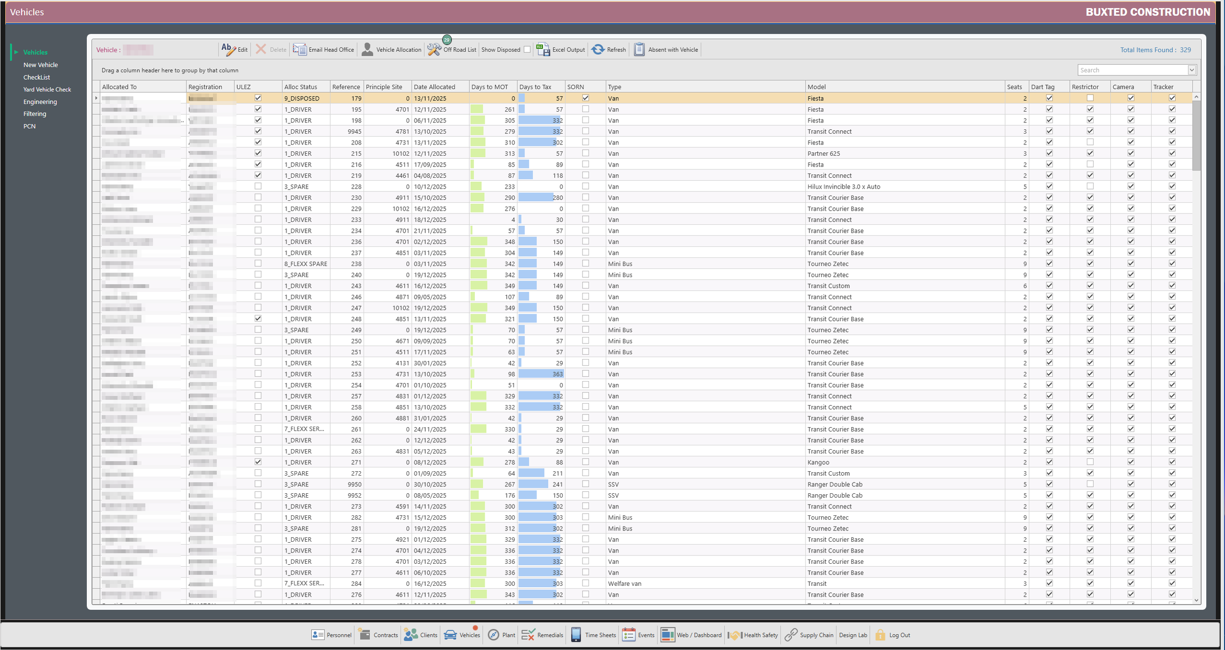 Buxted Construction application